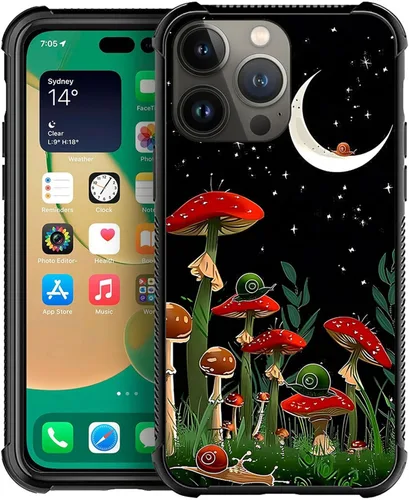 Vista 19 de ZHEGAILIAN Funda compatible con iPhone 14, fundas de caballo de baile de cristal de colores, parte trasera de vidrio templado+funda protectora