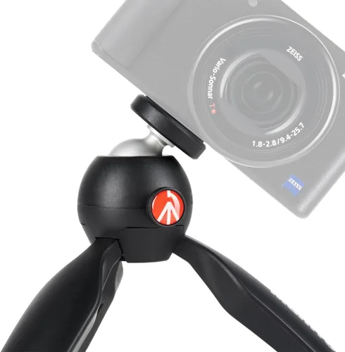 Vista 4 de Manfrotto PIXI - Mini trípode de aluminio para mesa, color negro