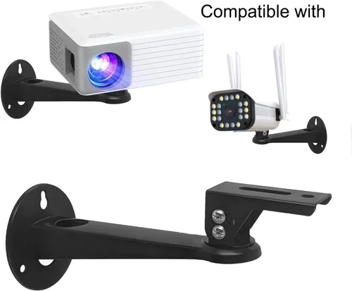 Vista 7 de 2-Be-Best Soporte de pared ajustable para proyector, 7.87 pulgadas de longitud, 7.8 libras, carga 360 rotación, soporte para cámara de proyector