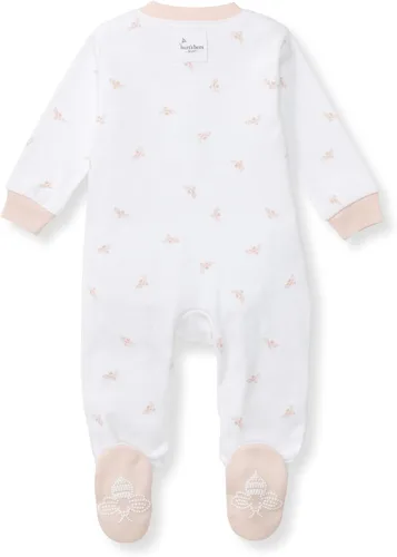 Vista 2 de Burt's Bees Baby Pijama con pies de algodón orgánico para niña