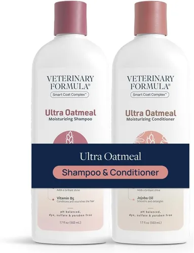 Vista 11 de Juego de Cuidado de Pelaje Suave por Veterinary Formula & Tweezerman – Spray Desenredante Gloss & Glide con Cepillo Slicker Pequeño para Perros