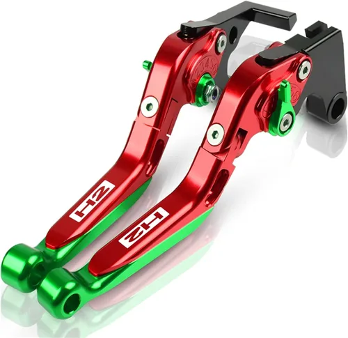 Vista 16 de for Kawasaki H2 H2R 2015 2016 Motorcycle Brake Clutch Levers Adjustable Folding Extendable CNC Accessories with Logo Lever (Color : 1)