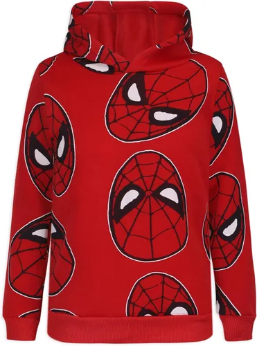 Vista 2 de Marvel Spider-Man - Conjunto de 2 piezas con capucha y pantalón para niños pequeños y grandes, color rojo