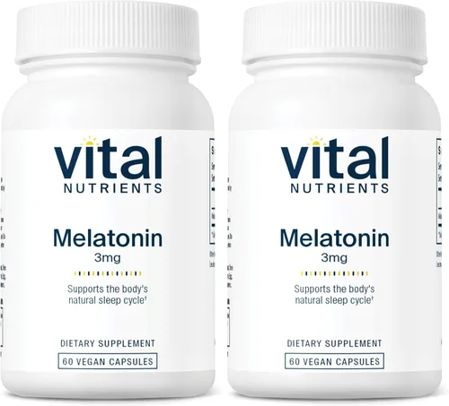 Vista 7 de Vital Nutrients Melatonina 3mg - Vegana - Melatonina de dosis baja - Suplemento para dormir para apoyar el ciclo natural del sueño del cuerpo*