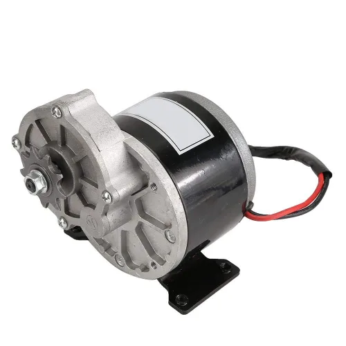 Vista 6 de Motor eléctrico de reducción de engranajes de 12 voltios, motor eléctrico de 12 V 250 W, motor de cepillo de reducción de engranajes de CC