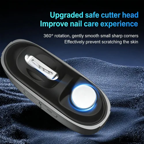 Vista 3 de Cortaúñas eléctrico, 3 en 1 automático, juego de manicura y pedicura recargable, adecuado para personas mayores, hombres y niños, diseño