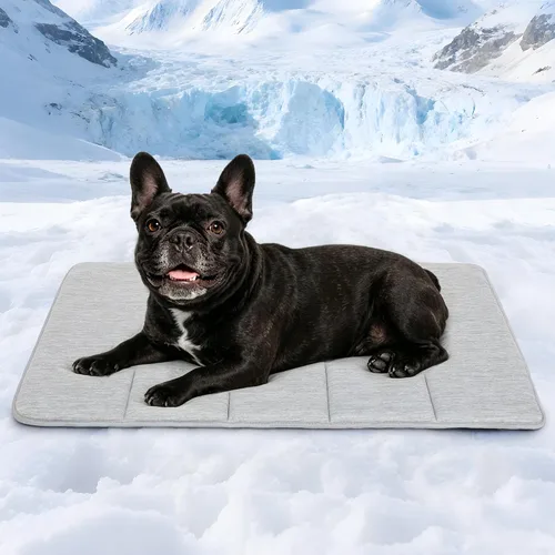 Vista 28 de Tapete refrescante para perros pequeños, almohadilla ortopédica de espuma viscoelástica de 24 x 18 pulgadas para verano, QMAX>0.5, almohadilla
