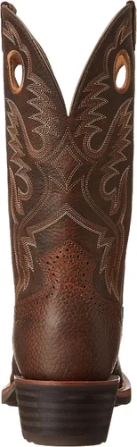 Vista 3 de Ariat Heritage Roughstock - Botas de trabajo de cuero con punta cuadrada para hombre
