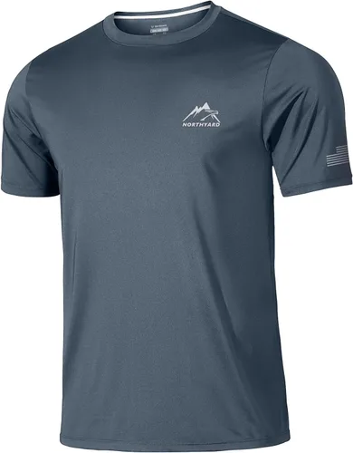 Vista 24 de NORTHYARD Camisetas de entrenamiento para correr para hombre, secado rápido Verde Armada (ArmyGreen)