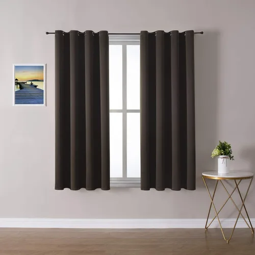 Vista 69 de ChrisDowa - Cortinas cortas para ventana de 40 pulgadas para dormitorio - Cortinas cortas con ojales y aislamiento térmico para oscurecer