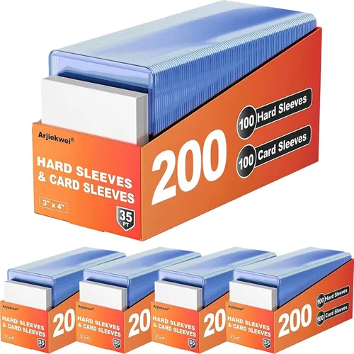 Vista 12 de Arjiekwei - 400 fundas para tarjetas de plástico duro, 3 x 4 pulgadas, 35PT
