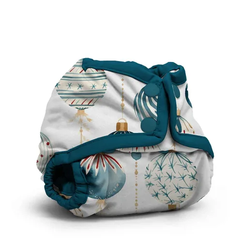 Vista 6 de Kanga Care Rumparooz - Funda de tela reutilizable con refuerzo de doble pierna, tamaño único, Aplix Quinn de 6 a 35 libras