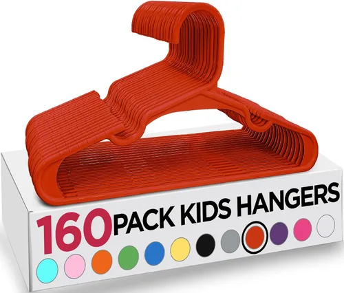Vista 15 de Utopia Home Paquete de 20 Perchas para Niños - Perchas de Plástico para Bebé de 11.5 Pulgadas para Armario - Perchas para Niños para Ropa y Percha