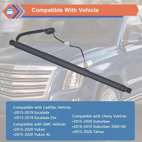 Vista 3 de Soporte de Elevación de Potencia del Portón Trasero Izquierdo Amortiguador Compatible con Vehículos Chevy GMC Cadillac 2015-2020 Suburban Tahoe