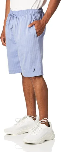 Vista 3 de Nautica - Pijama corto para dormir de hombre, 100% algodón, tejido suave, cintura elástica