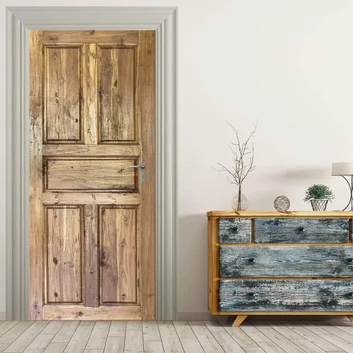 Vista 15 de Adhesivos 3D para puerta, murales para despegar y pegar, puerta de madera, papel tapiz autoadhesivo, extraíble, PVC, impermeable, póster para Puerta