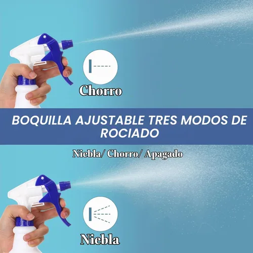 Vista 4 de Paquete de 10 Botellas de Spray de 16 Oz Botellas de Spray de Agua Vacías para Limpieza de Servicio Pesado Recipiente Pulverizador Recargable