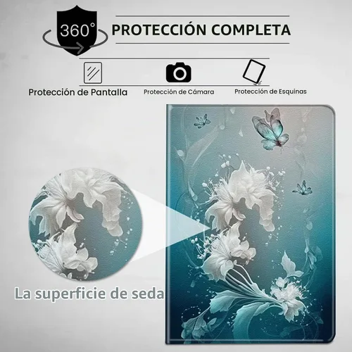Vista 7 de Funda para Galaxy Tab S7 FE 5G 2021 Funda inteligente de piel sintética con soporte ajustable y funda de encendido y apagado automático para Samsung