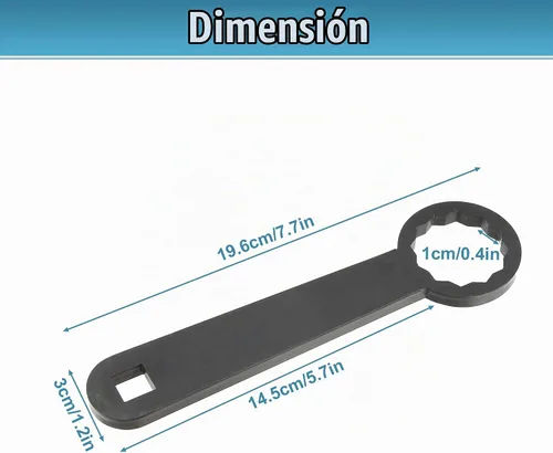 Vista 7 de Motoforti Herramienta de llave de tuerca de eje trasero de 1.417 in para motocicleta Harley Davidson Touring - HD-47925, ajuste de tensión