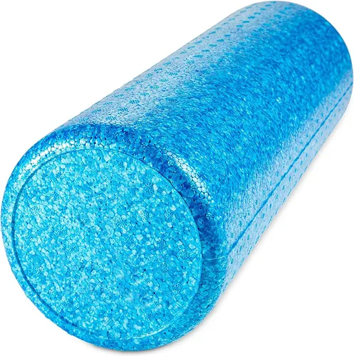 Vista 11 de JFIT High Density Foam Roller – EPP Deep Tissue Massage Roller for Muscle Recovery, Myofascial Release & Stretching Azul solido