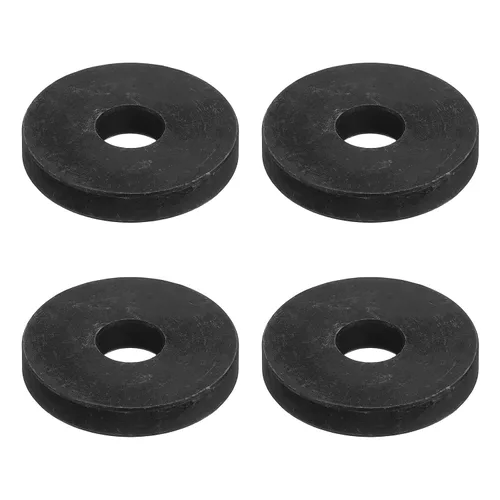 Vista 40 de Uxcell Arandela plana de acero al carbono para pernos M8, 10 piezas M8 x 16 x 1.5mm, aleación de acero negro oxidado de grado 8.8, sujetadores