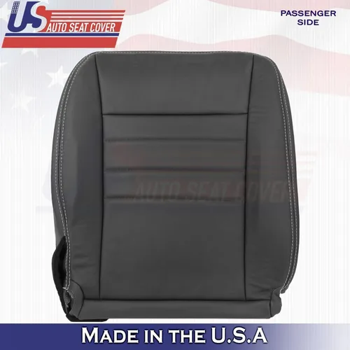 Vista 9 de U.S.AutoSeatCover 2013 2014 Compatible con Dodge Charger SXT Driver Passenger Bottom Fundas de asiento de cuero BLK