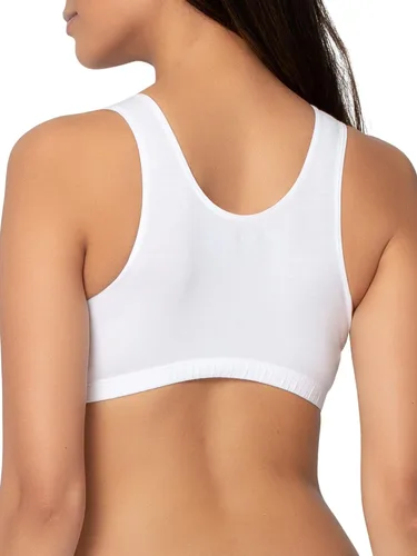 Vista 3 de Fruit of the Loom - Sujetadores deportivos estilo camiseta para mujer (paquete múltiple)