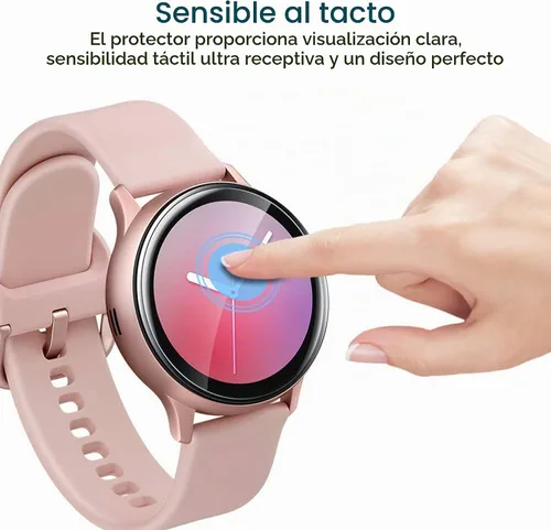 Vista 4 de Lamshaw Protector de pantalla universal redondo para reloj, [paquete de 6] película transparente de TPU de cobertura completa, antiarañazos 1.142 in