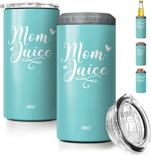 Vista 12 de SANDJEST Vaso para Amantes de los Libros Estante 4 en 1 Vaso de 12 oz Enfriador de Lata Coozie Vaso delgado de acero inoxidable Regalo
