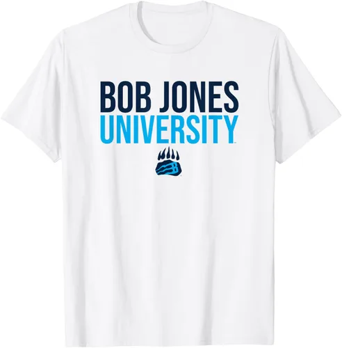 Vista 3 de Bob Jones University Camiseta apilada Bruins, Gris