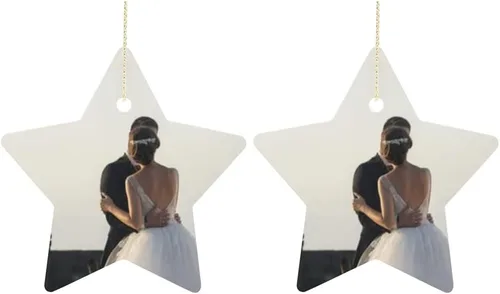 Vista 21 de Adornos de Navidad personalizados, texto fotográfico, haz tu propio adorno de cerámica de porcelana, regalo de recuerdos para decoración de Navidad
