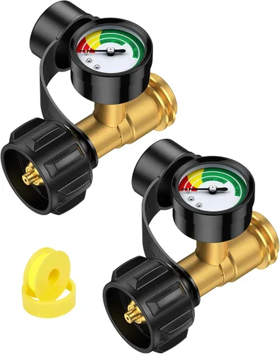 Vista 10 de GasXpert Indicador de nivel de tanque de propano, medidor de parrilla de gas para tanque de propano de 5 a 40 libras, escala mejorada de 3
