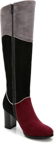 Vista 2 de ANN CREEK Botas de equitación para mujer 'Manuel' hasta la rodilla con parches de varios