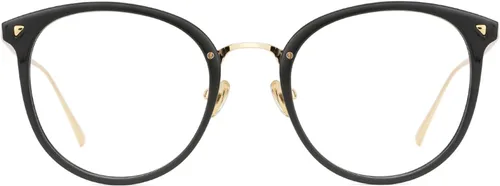 Vista 14 de TIJN Round Blue Light Glasses for Woman Men, Retro Acetate Cat Eye Rim Frame Glasses for Gaming Computer Screen, Maaike
