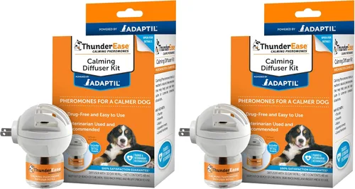 Vista 4 de Kit difusor de feromonas calmantes para perros ThunderEase Impulsado por ADAPTIL Recomendado por veterinarios para aliviar la ansiedad por