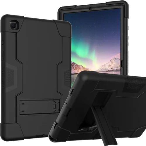 Vista 9 de Funda para Tablet de Samsung Galaxy Tab A7 10.4 2020, Funda Protectora de Alta Resistencia y a Prueba de Golpes de PC de Silicona con Soporte