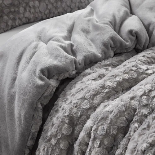 Vista 3 de Byourbed Tons of Texture - Juego de edredón Coma Inducer® Twin XL, color gris espacial
