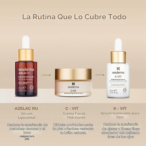Vista 5 de Sesderma K-vit - Suero facial revitalizante para ojos, 1 fl oz