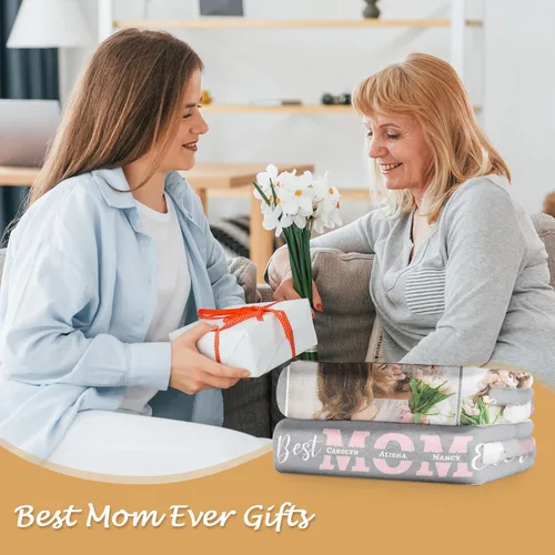 Vista 31 de Manta personalizada con imagen, manta personalizada con texto de fotos, manta de fotos personalizada para amiga, mamá y papá, regalos personalizados