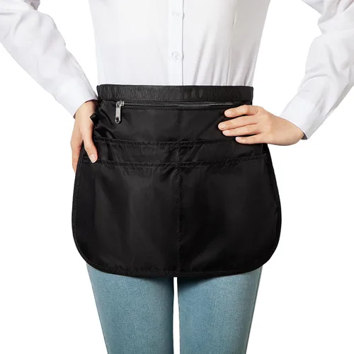 Vista 8 de Bafelia Delantal Organizador de Limpieza de Tamaño Pequeño para Mujeres con 5 Bolsillos, Suministros de Limpieza Profesionales Impermeables