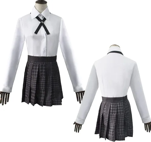 Vista 5 de Anime Kakegurui Jabami Yumeko - Disfraz de uniforme escolar para cosplay, conjunto completo para mujer