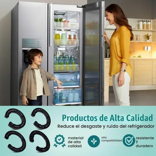 Vista 4 de 4 piezas de cuñas de bisagra de puerta de refrigerador, kits de ajuste de altura de puerta de refrigerador