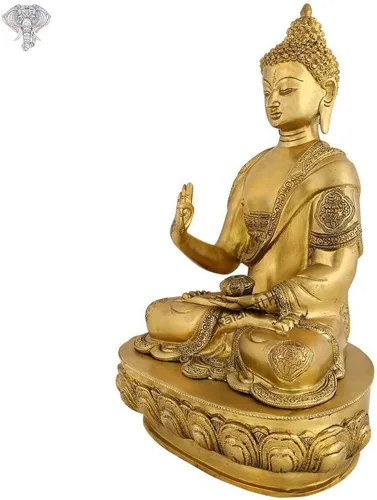 Vista 5 de kalakrithi Estatua de Buda – 17" Estatua de Buda – 17 inches