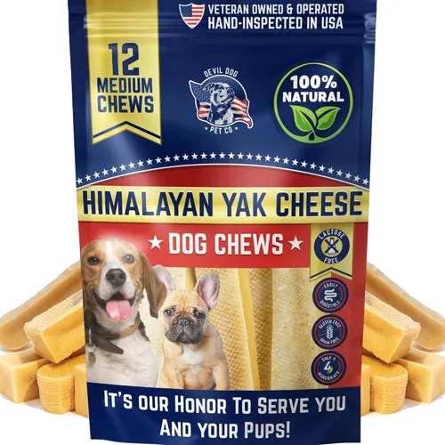 Vista 21 de Devil Dog Pet Co. Himalayan Yak Cheese - Masticables para perros, pequeños, paquete de 4, 100% naturales y saludables, sin lactosa, golosinas