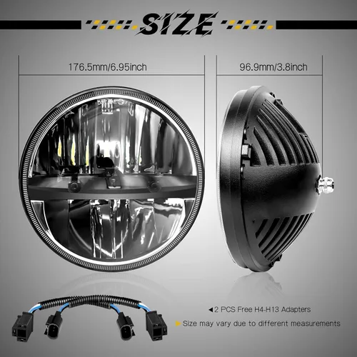 Vista 6 de Faros delanteros LED de WHDZ, Faro de 2PC 36W