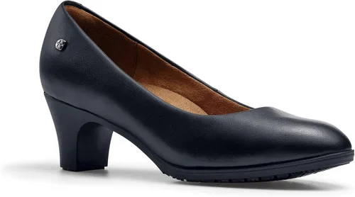 Vista 6 de Shoes for Crews Olivia, Zapatos de vestir de tacón alto antideslizantes para mujer, resistentes al agua, zapatos de tacón cómodos para mujer