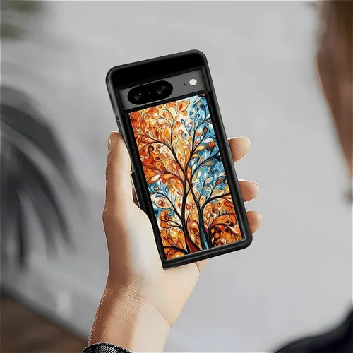 Vista 1923 de Compatible con Google Pixel 4A 5G Mobile Case Creative Acrylic Panel trasero Silicona Protección Grip especialmente diseñado para Google Pixel 4A 5G