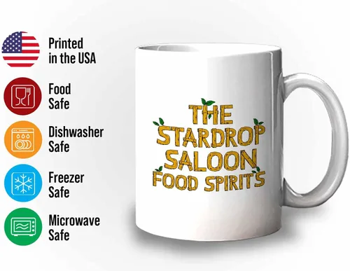 Vista 3 de Bubble Hugs Taza de café para videojuegos The Stardrop Saloon Food Spirits - Farming Country Adventure Gaming Gamer Stardew Pelican Town 11 onzas