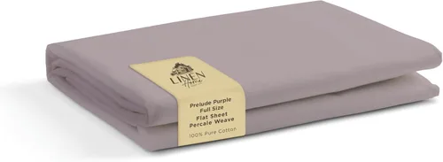 Vista 56 de Sábanas de 100% algodón percal, tamaño individual, 1 sábana encimera, ropa de cama fresca, resistente y transpirable, celeste