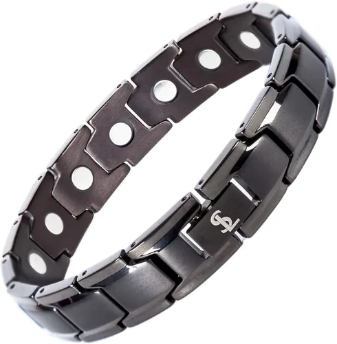 Vista 6 de Elegante pulsera de terapia magnética de titanio para el alivio del dolor causado por la artritis y el túnel carpiano, titanio, PP-UQXN-OHIP